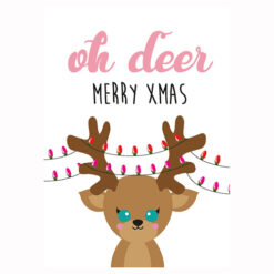 Kerstkaart Oh Deer - Muqqies