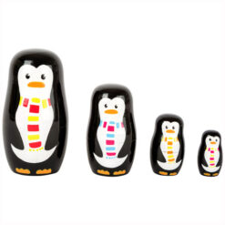 Small Foot Houten Matroesjka Pinguïn Familie