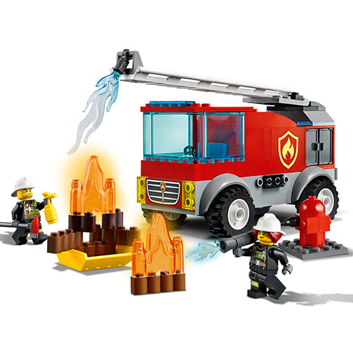 Rode Brandweerwagen met een Ladder