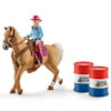 Barrel Race Paard met Cowgirl Schleich 41417